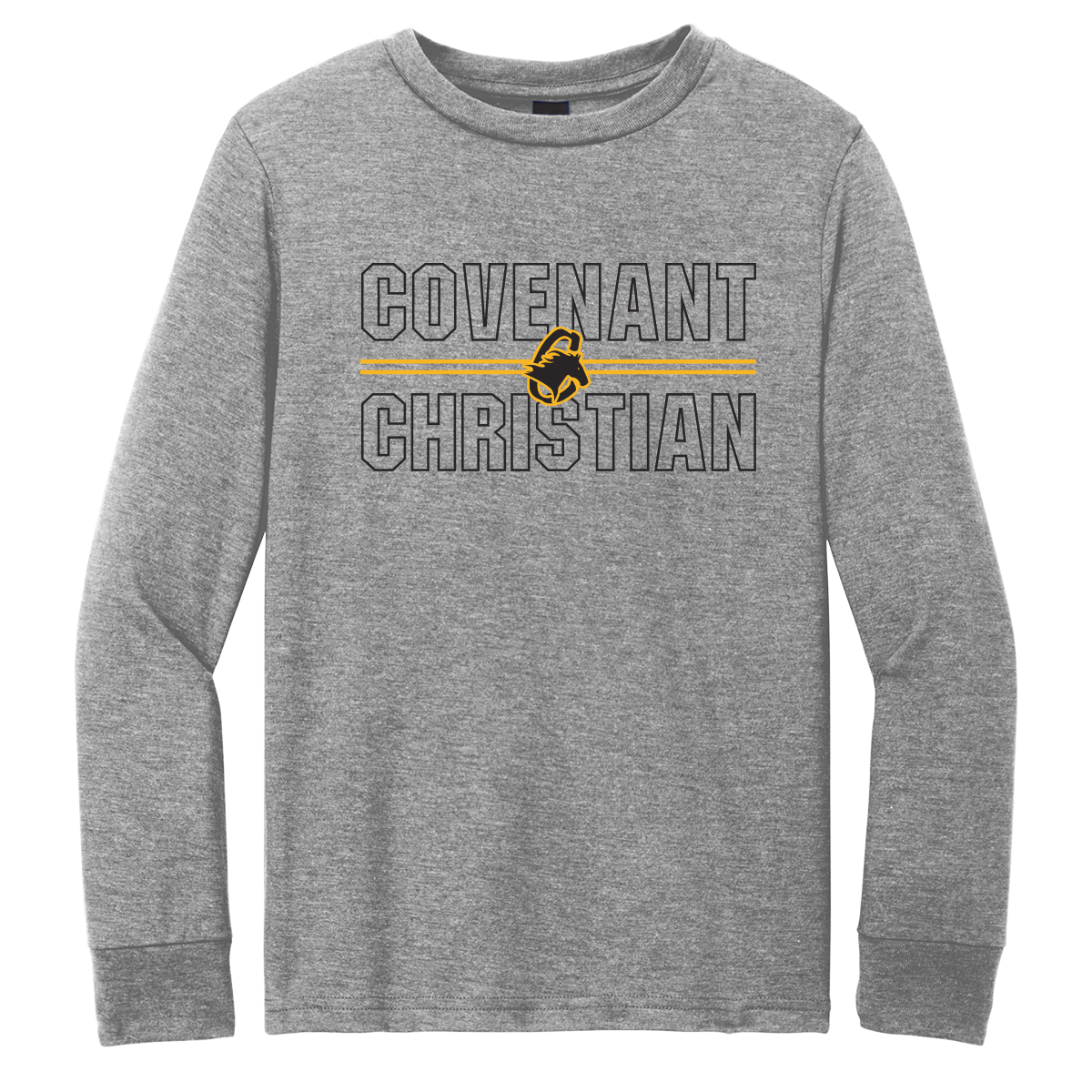 Long Sleeve Front Print - SPORTS GREY