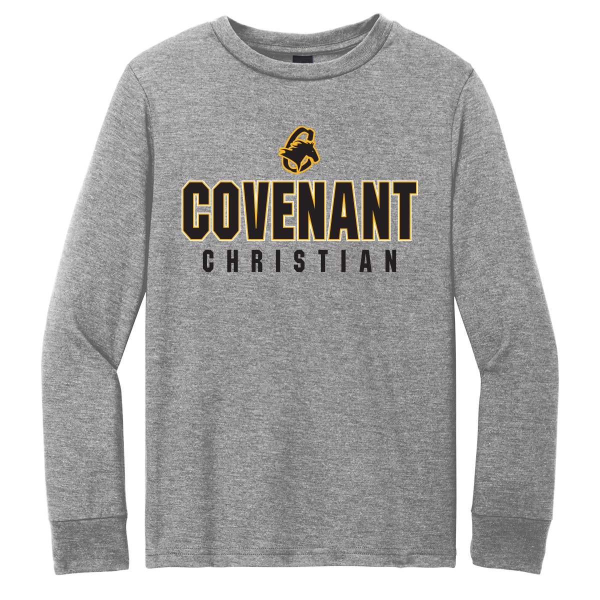 Long Sleeve Front Print - SPORTS GREY